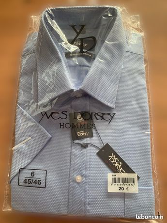 Chemise Yves Dorsey Vintage En Coton - Taille L, Motifs Multicolores, Occasion Bon état
