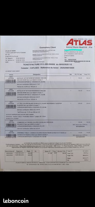 Lit superposé + 2 matelas – Excellent état – Possibilité de livraison et montage (image 2)
