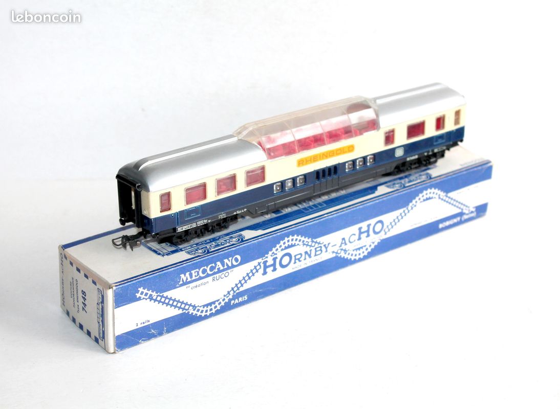 Voiture Voyageur HO Hornby Réf. 737 - 1ère Classe Inox Ouest, Couleur Argentée - Modèle Réduit Occasion