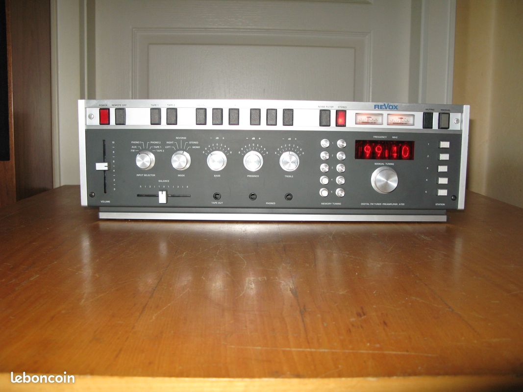 Revox A720 amplificateur + préamplificateur REVOX A722 avec tubes Nixies / LIVRASON OFFERTE (image 2)