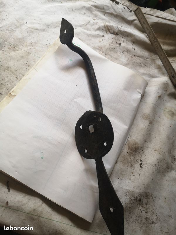 Poignée de porte en acier forgé (image 3)