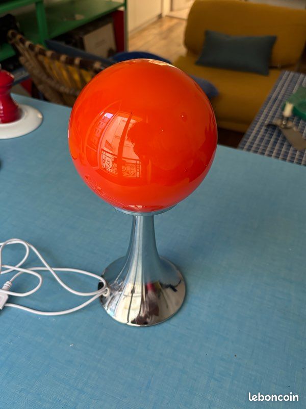 Lampe vintage orange (image 1)