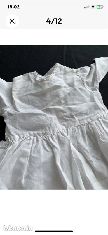 Robe de poupée ancienne Jumeau, Rabery , Steiner, Sfbj/4019PO8+M (image 5)