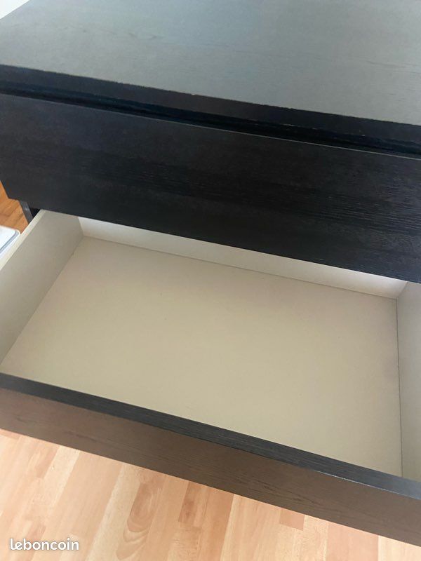 Commode MALM IKEA noire (image 5)