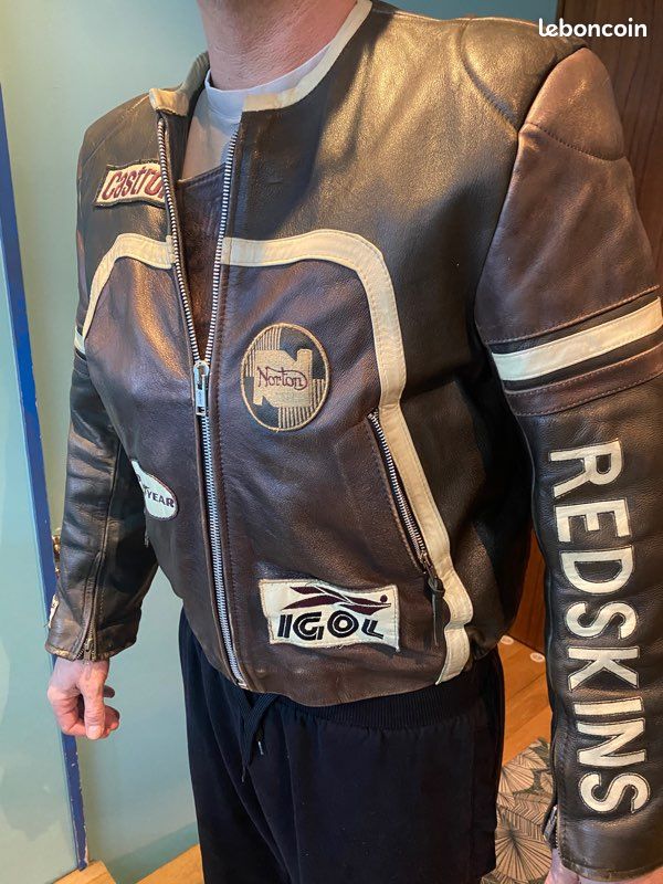Blouson motard cuir (image 1)