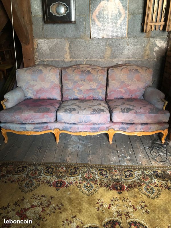 Canapé + 2 fauteuils baroque (image 1)