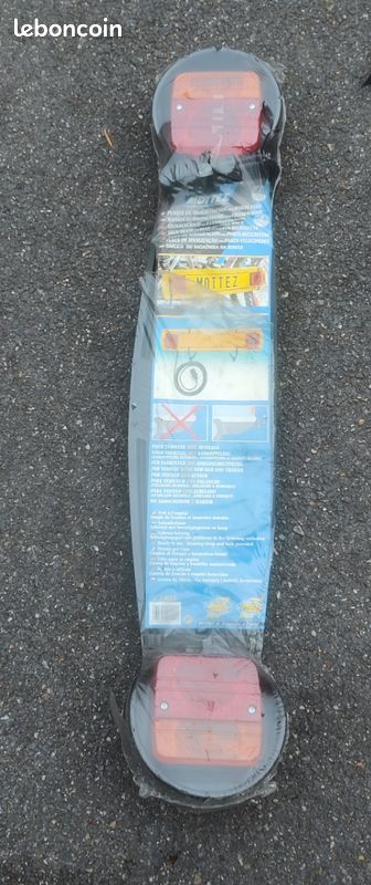Plaques D’immatriculation Latérales BMX Day Luen – Rouge/Bleu – New Old Stock