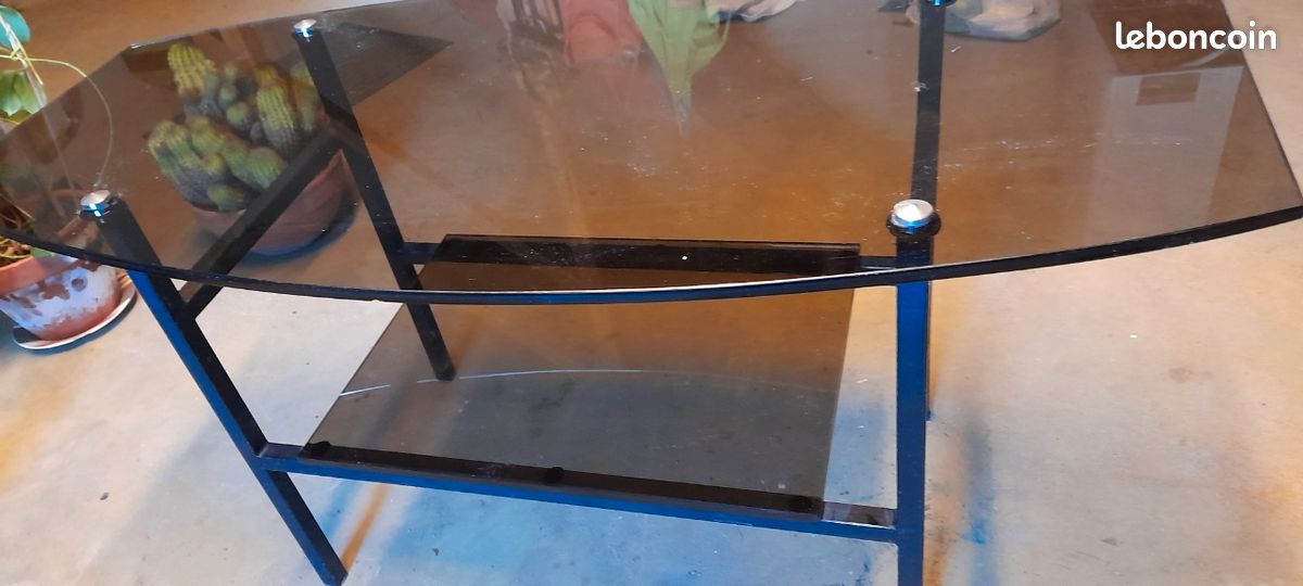 Table de salon verre fumé (image 2)