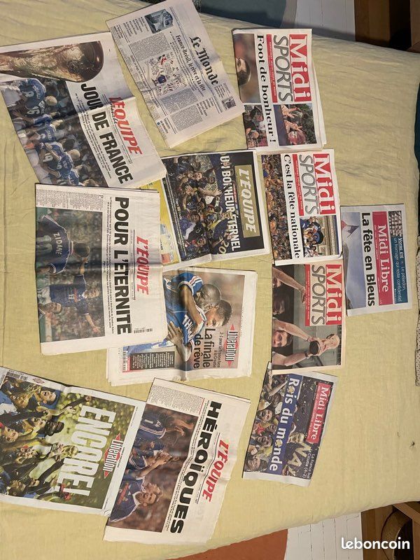 Journaux Coupe du monde 1998 Victoire Équipe de France (image 1)