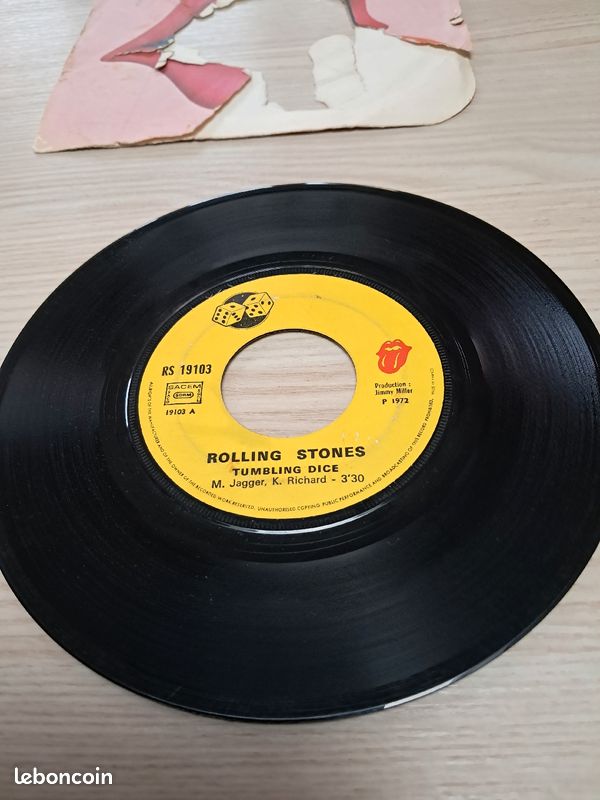 Disque vinyl 45 tours ROLLING STONES (image 5)