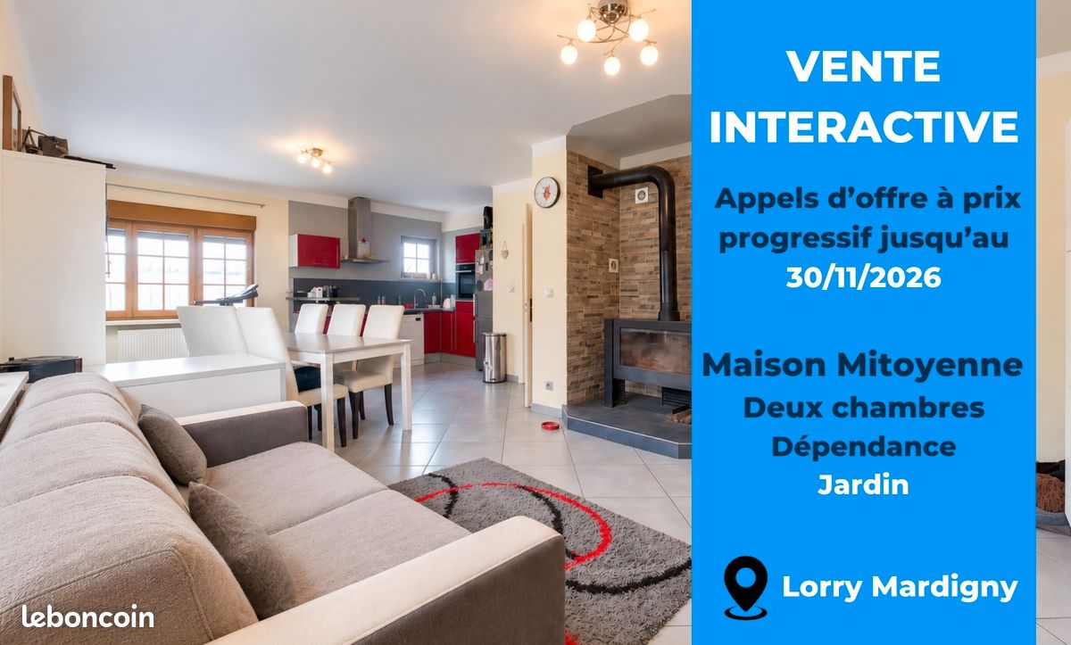 Maison 3 pièces 97 m² · à Lorry-Mardigny · 97 m² · 180 000 €