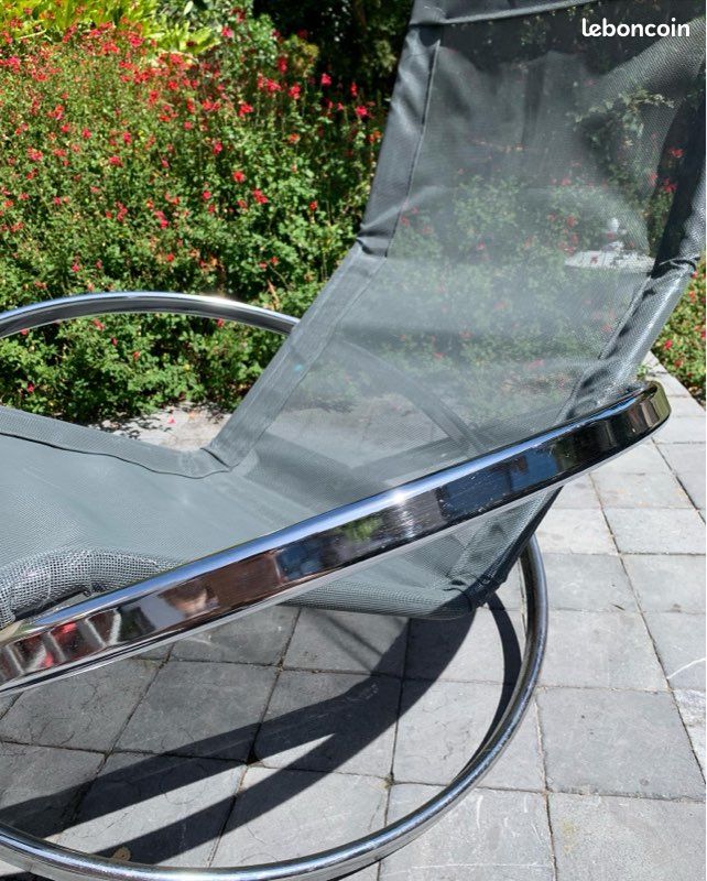 Transat Chaise longue pliable Roger LECAL 1975 (image 3)