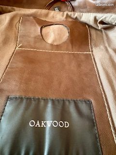 Veste ¾ en cuir d’agneau et fourrure véritable - OAKWOOD Taille XL – Excellent état (image 3)