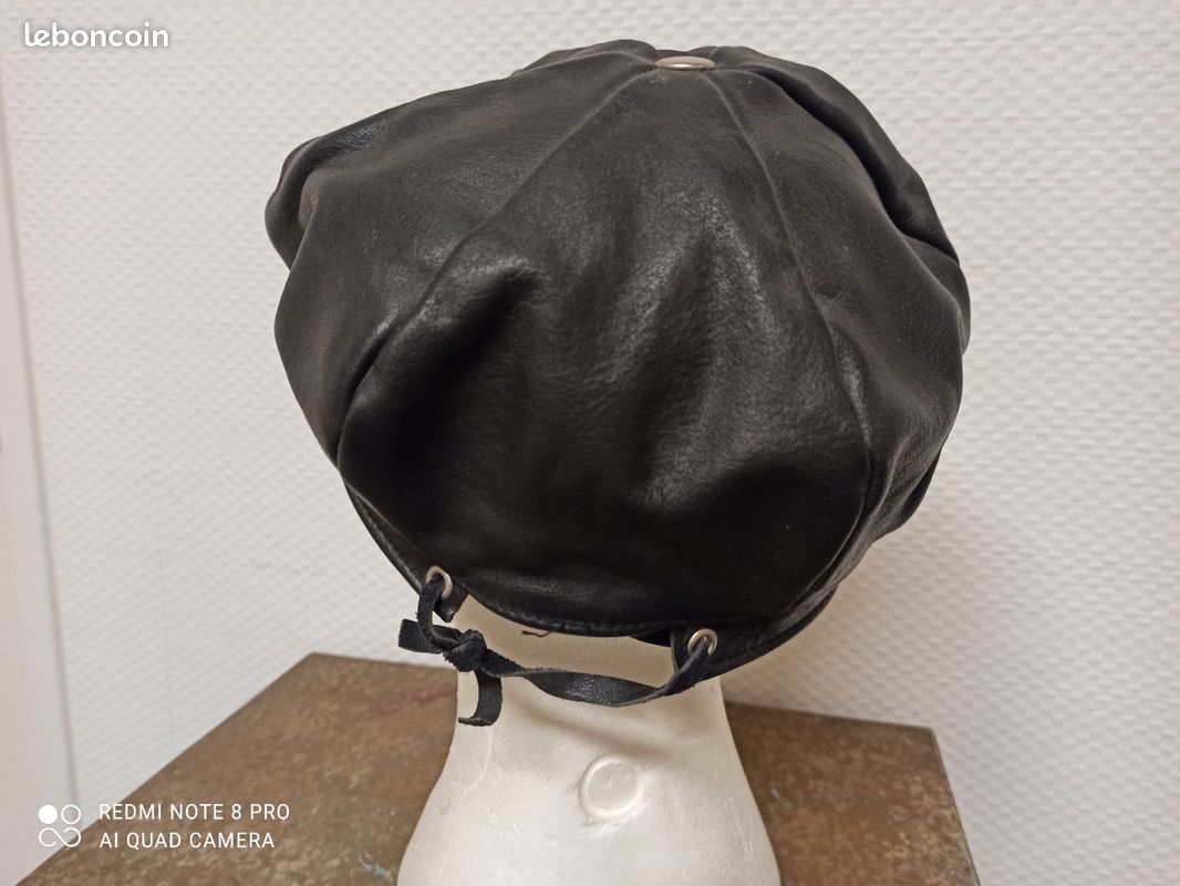 Chapeau casquette cuir vintage marque Stocko (image 4)