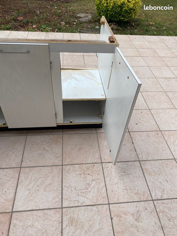 Meuble cuisine Formica + évier double vasque (image 3)