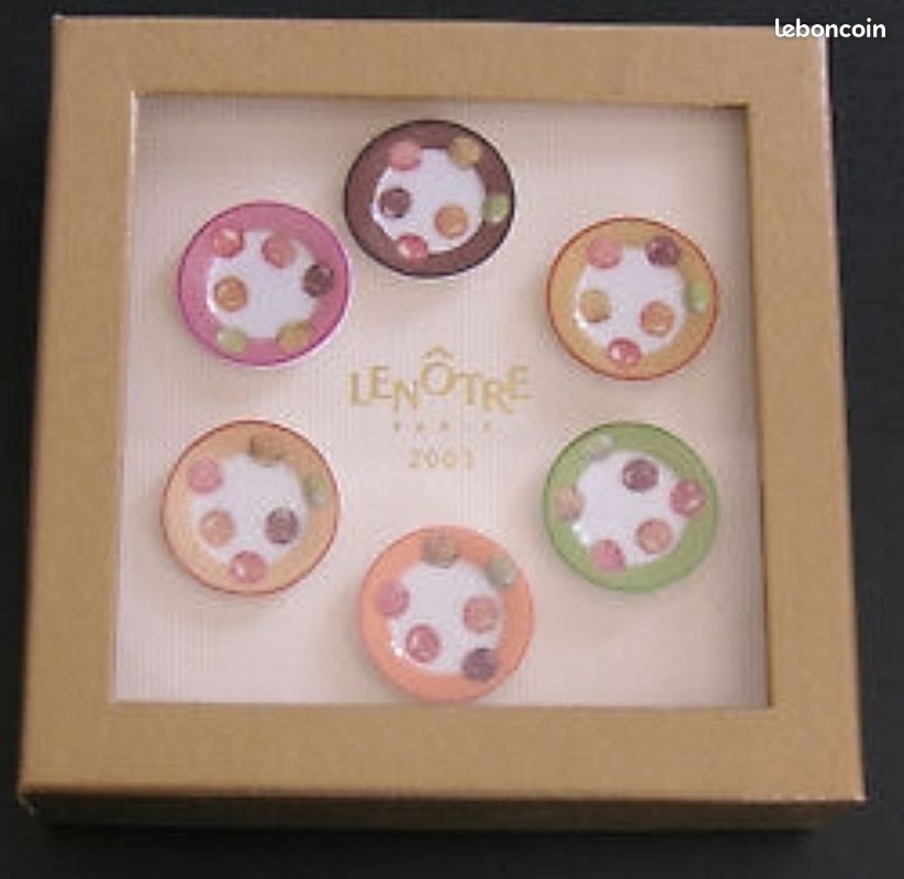 Coffret de fèves Lenôtre Les assiettes 2003 (image 1)