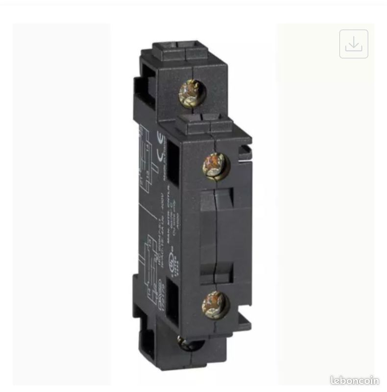 Legrand 027700 . Contact auxiliaire 1 contact DIN, panneau (image 1)