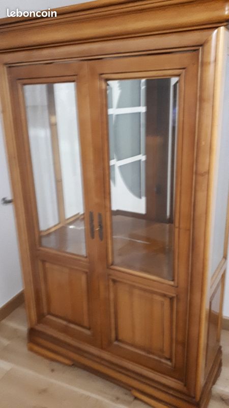 Vitrine en merisier massif (image 1)