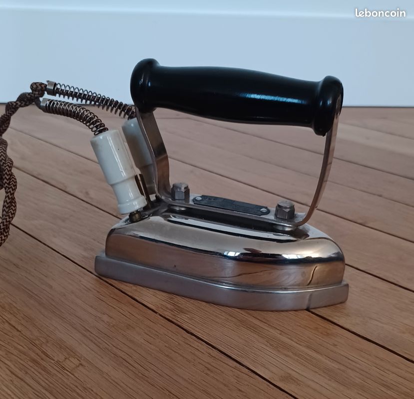 ANCIEN FER À repasser électrique 1ère génération CALOR années 1910 EUR
