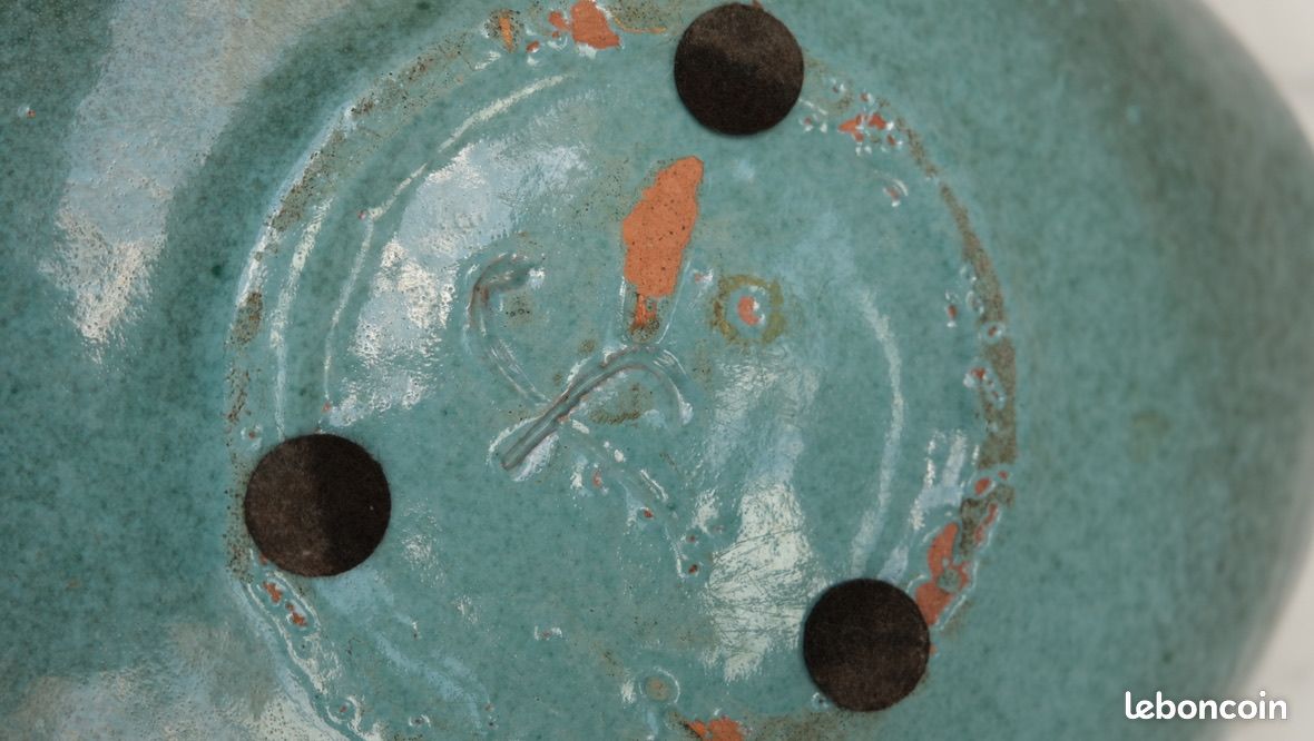 Plat en grès émaillé vintage (image 4)