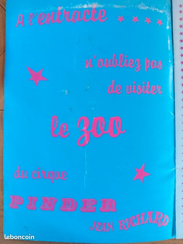 Programme cirque PINDER et poster (image 2)