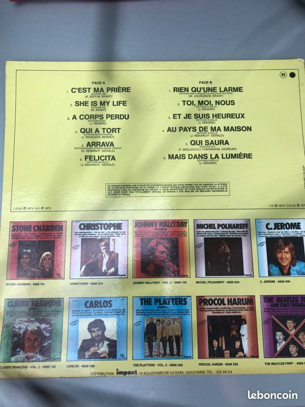 Disques mike brant (image 2)