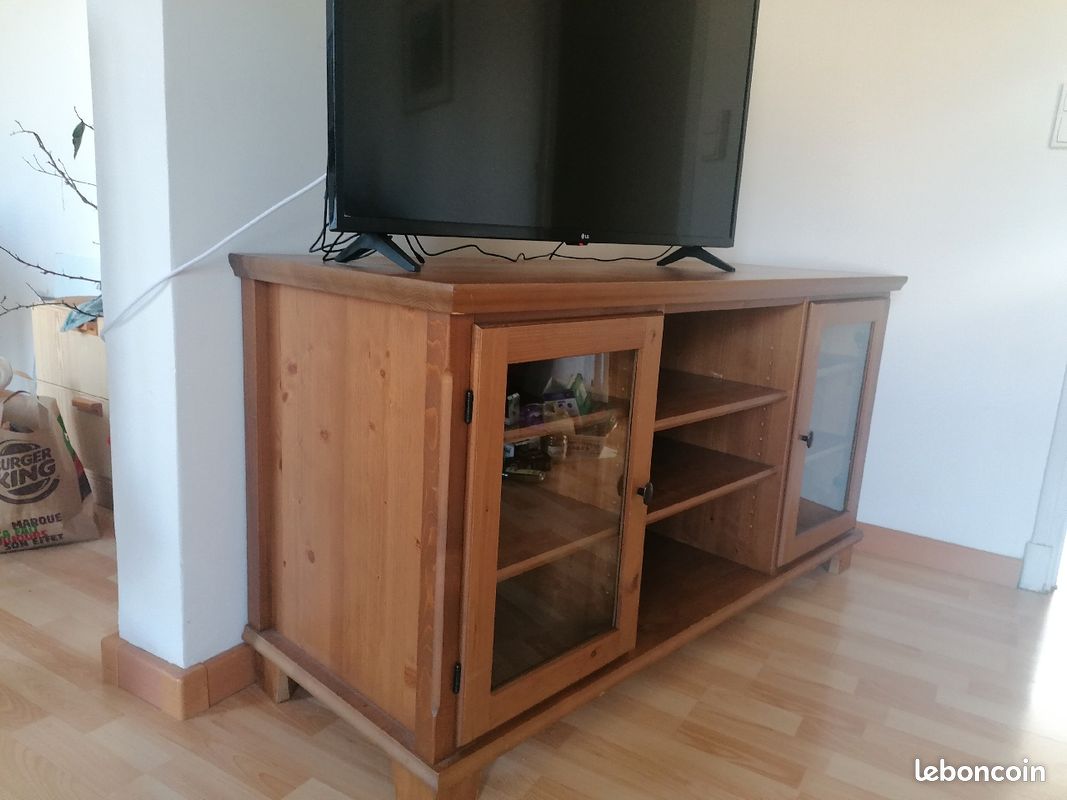 Meuble bois tv et vaisselle (image 7)