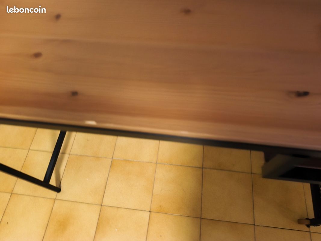 Table console / Bureau IKEA style industriel (100x36x75 cm) (image 4)