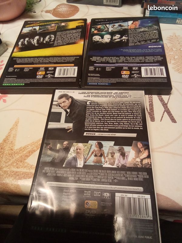 DVD l'Integrale X7 film de "Fast & Furious" en très voir excellent état (Rose) (image 16)