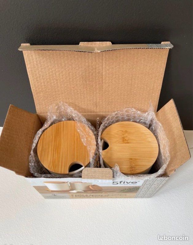 2 pots à épices en céramique Neufs (image 2)