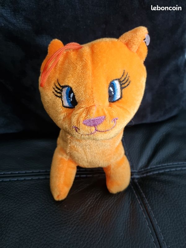 Peluche chat orange (image 1)