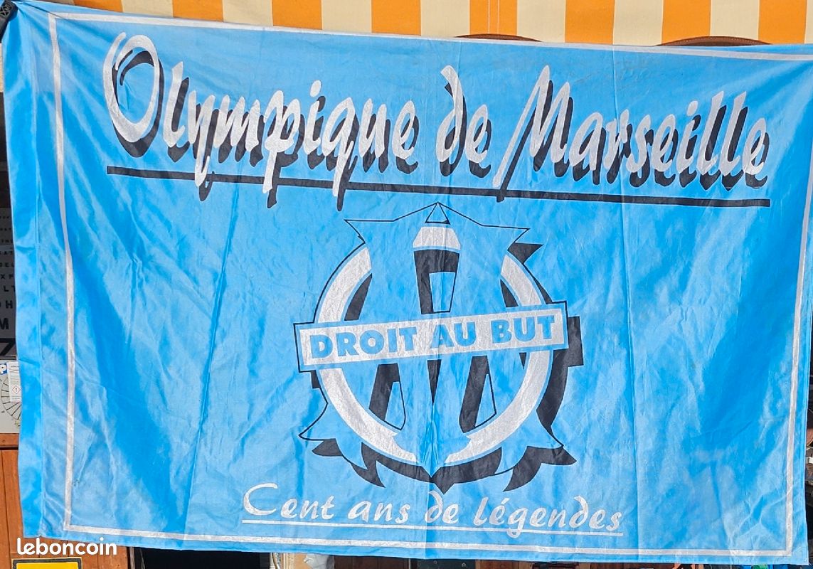 Bannière Rétractable Officielle Olympique De Marseille OM - Support PVC - Collection Licenciée Pour Supporters