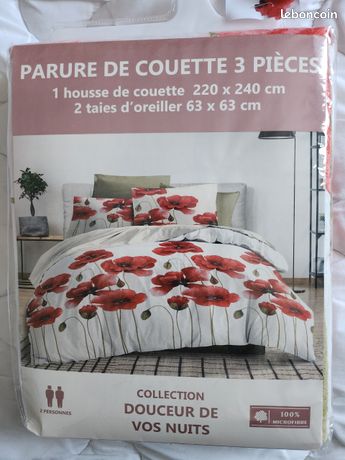 Parure De Lit Coquelicots 220x240 Cm - Stof - Neuf, étiqueté