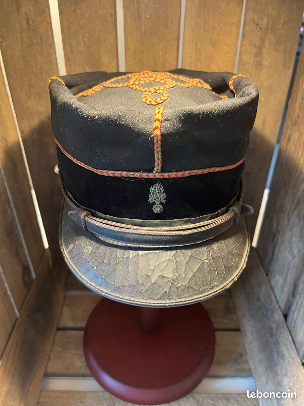 Képi adjudant de sapeurs-pompiers WW1 militaria France (image 2)