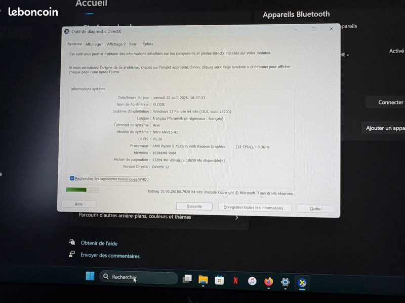 Pc portable acer Nitro V15 (image 5)
