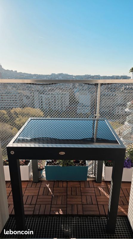 Table alu/verre (image 1)