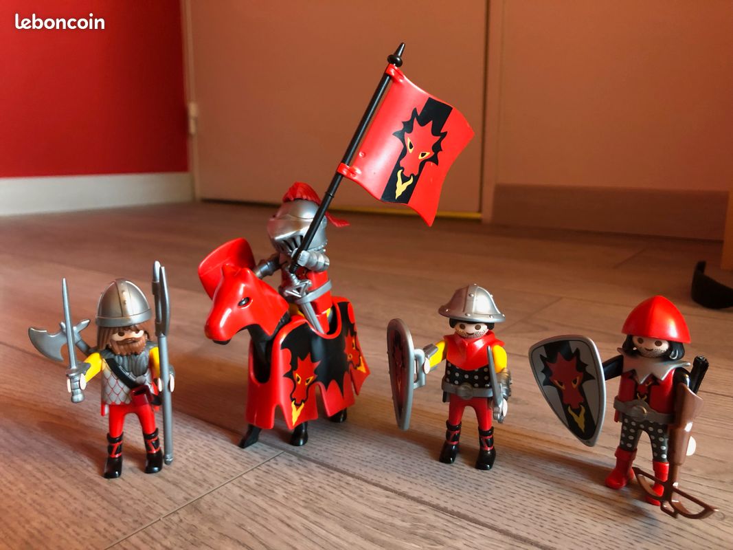 Pack Playmobil complet - 3319 - Chevaliers dragon rouge (image 2)