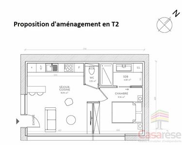 Appartement 125 000 € - 34 m²