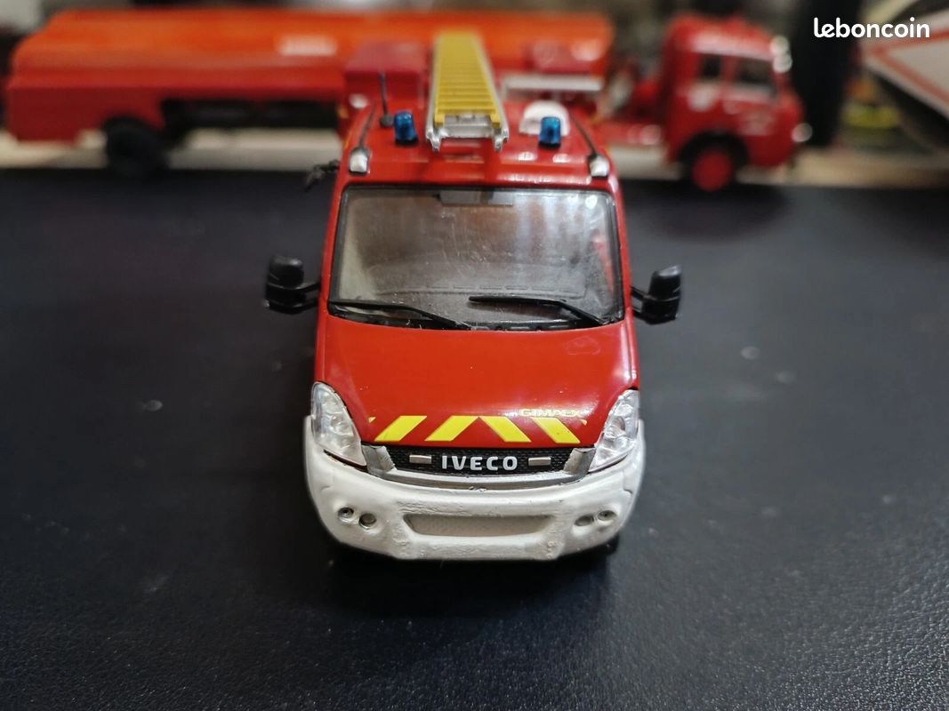 Miniature Old Cars 1/43 - Iveco Daily Pompiers PMA, Collection, Très Bon état