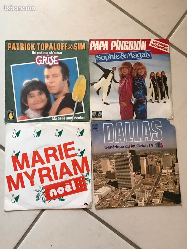Disques vinyles 45 tours vintage (image 3)
