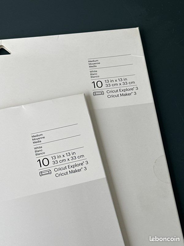 Lot 2 packs papier cartonné autocollant blanc (image 3)