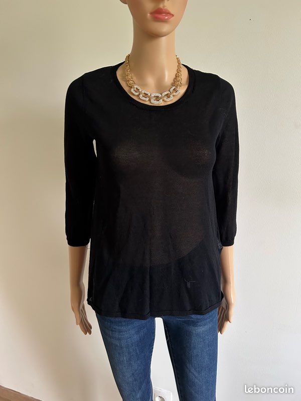 Pull Fin Femme Morgan - Couleur Marron, Taille M - Occasion En Très Bon état, Style Basique