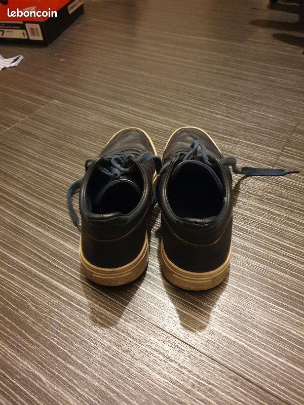 Sneackers Diesel Bleu Marine Cuir Taille 40 (image 5)
