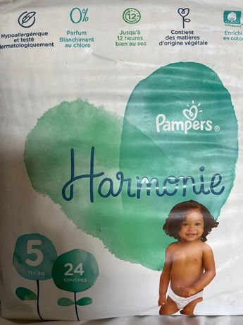 Pampers Couches Harmonie Taille:5, 58 couches : : Bébé et  Puériculture