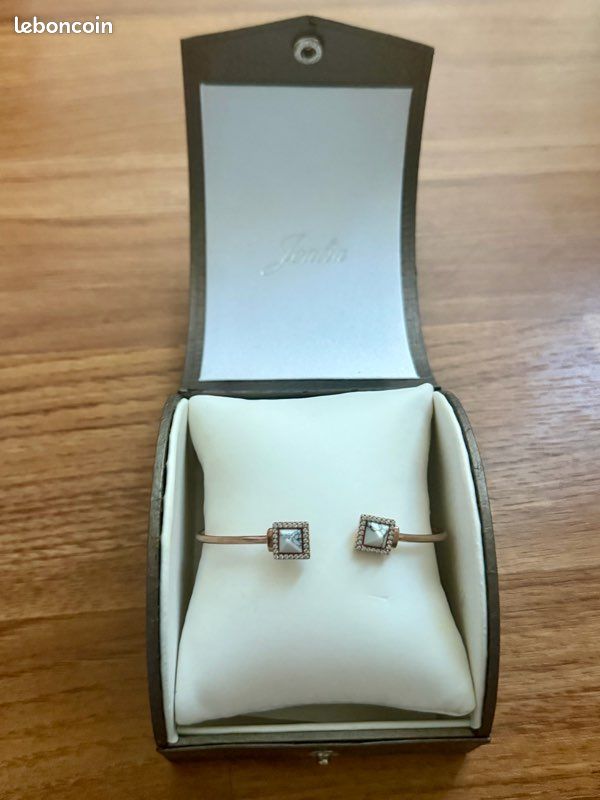 Bracelet jonc Trésor “Minos” – Argent 925 doré rose – Neuf – 85 (image 3)