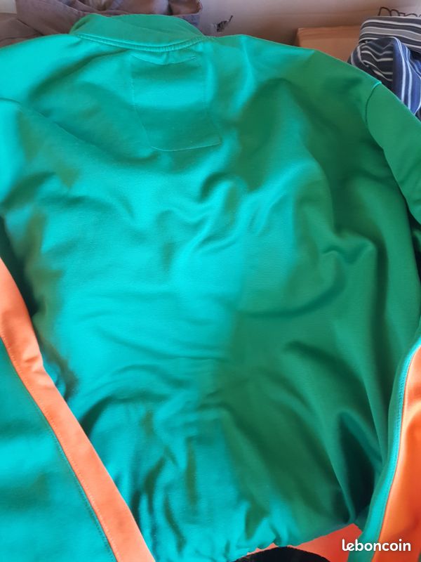 Blouson coton vert vif (image 3)