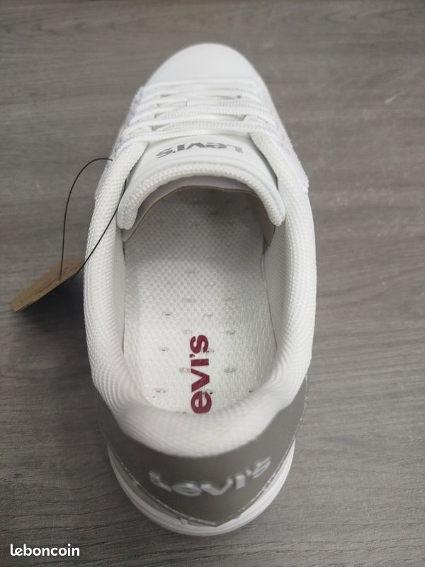Magnifique basket Levi's taille 36 blanche et grise femme (image 5)