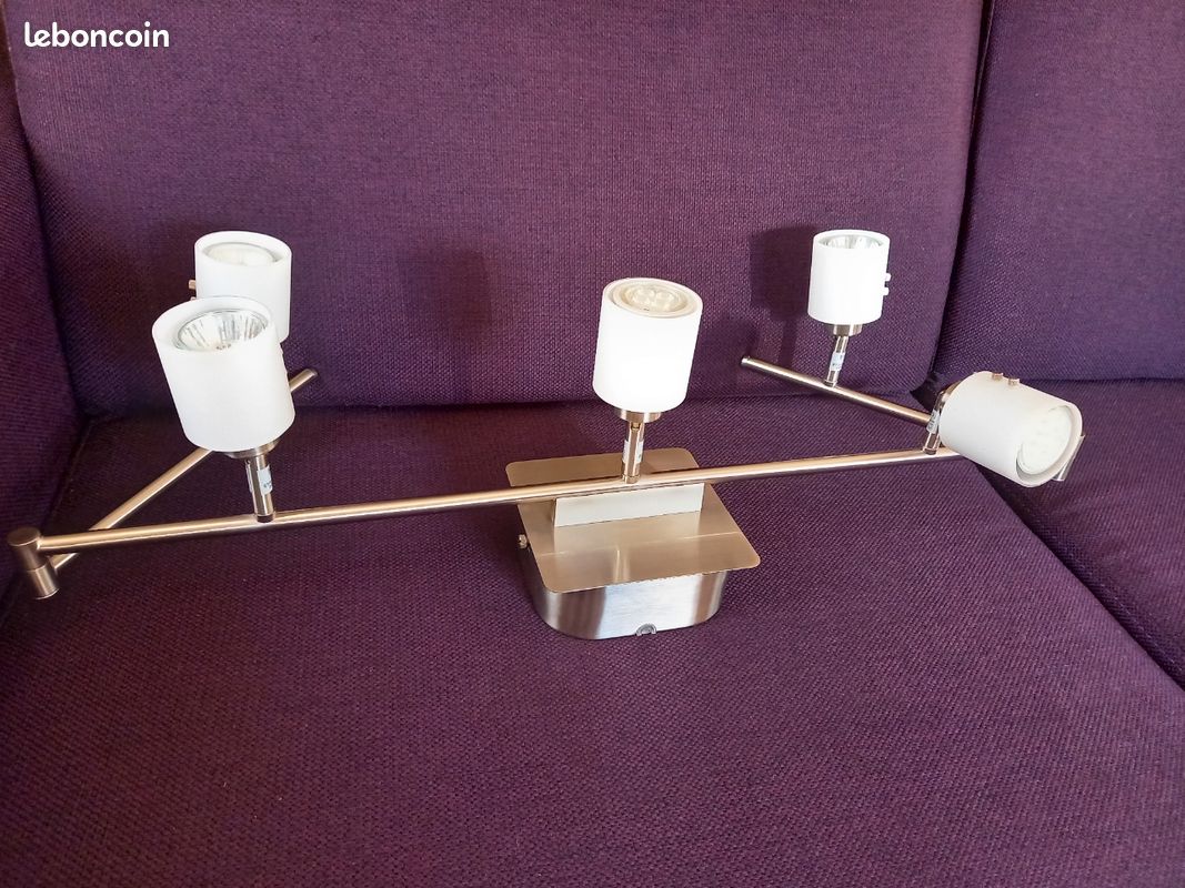 Luminaire rampe articulé 5 spots (image 2)