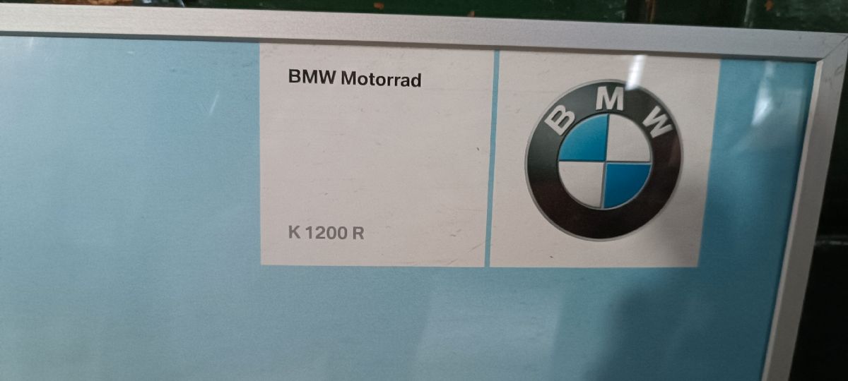Cadre affiche poster BMW K1200 R - Équipement moto