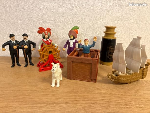 Collection De 6 Figurines BD Tintin – Édition Limitée McDonald's 2011 – Occasion Bon état